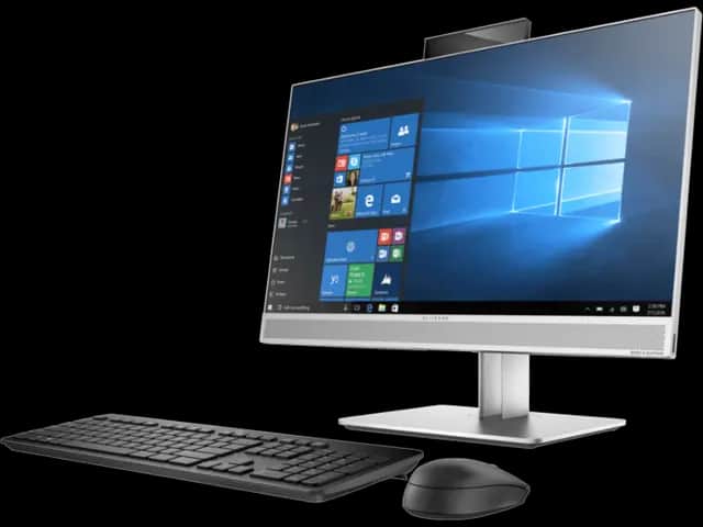HP EliteOne 800 G4 All-in-One PC - Powerful Business Desktop with Intel Core i5 & 23.8 inches FHD Display - price sh. 69,999 - alternate view