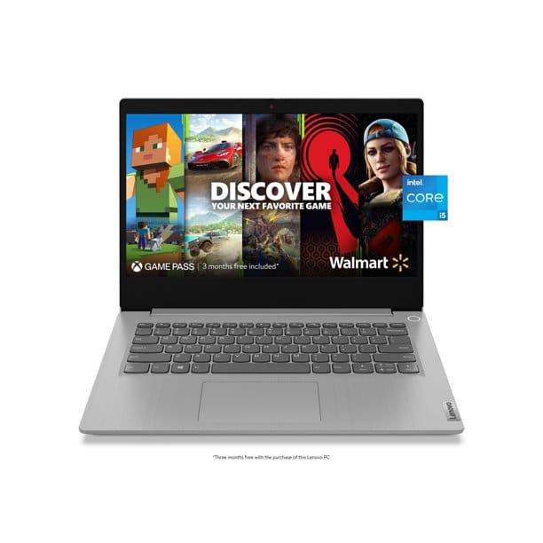 Close-up view of Lenovo IdeaPad Laptop - Intel Core i5, 8GB RAM, 512GB SSD, 14 inches FHD Display, Windows 11 Home (Model: 83EL004WUE) - Lightweight & Fast Everyday Notebook