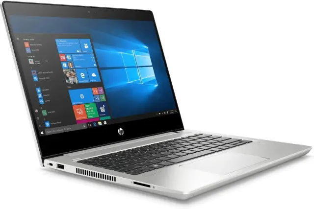Close-up view of HP ProBook 430 G7 Business Laptop - 10th Gen Intel i5-10210U, 16GB RAM, 256GB SSD, 13.3 inches HD Touch, Fingerprint Reader - Ex-UK (6-Month Warranty)