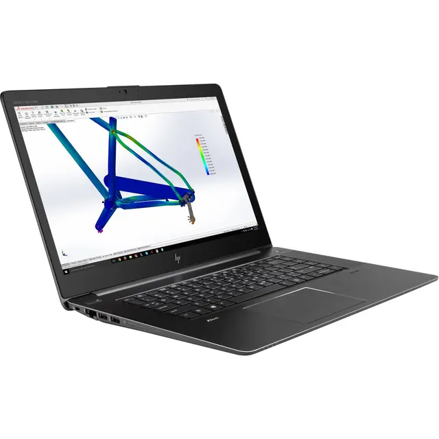 Close-up view of HP ZBook Studio G4 Mobile Workstation - 7th Gen i7-7700HQ, 32GB RAM, 1TB SSD, 15.6 inches FHD, Quadro M1200 (4GB), Win 10 Pro (Renewed, 6-Month Warranty)