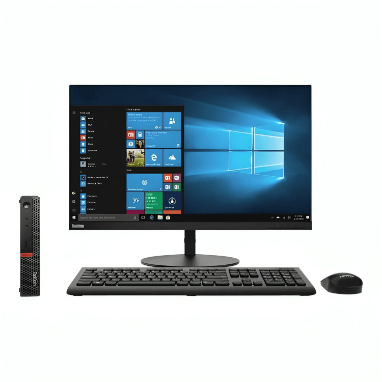 Close-up view of Lenovo ThinkCentre neo 50a 27 Gen 5 - i7-13620H, 27 inches FHD, 8GB DDR5, 512GB PCIe SSD, WiFi 6, Win 11 Pro - 1 Year Warranty