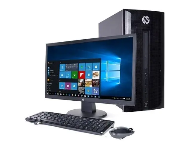 Close-up view of HP 800 G2 Tower - Intel Pentium Dual-Core 6th Gen | 4GB RAM | 500GB HDD | DVDrw | USB Keyboard & Mouse | FreeDOS