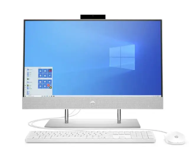 Close-up view of HP All-in-One 24-dq0026ur | 24-inches FHD | AMD Ryzen 3 4300U | 8GB RAM | 256GB SSD | AMD Radeon Graphics | FreeDOS