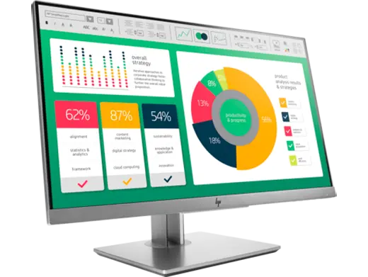 Close-up view of HP EliteDesk 800 G3 Desktop Mini Business PC + HP EliteDisplay E223 21.5-inches Monitor Bundle Intel Core i5-7500T | 8GB RAM | 500GB HDD | FreeDOS | Ex-UK | 3 Months Warranty