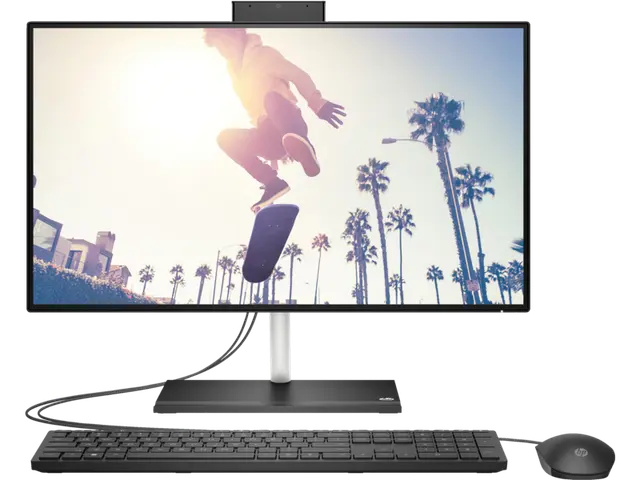 Close-up view of HP All-in-One 24-cb1026nh Bundle | 23.8-inches FHD | Intel Core i5-1235U | 8GB RAM | 512GB SSD | FreeDOS | 1-Year Warranty