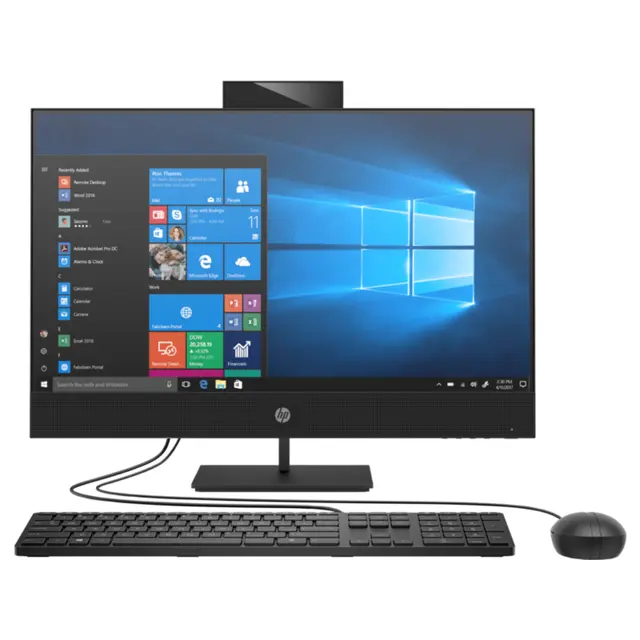 Close-up view of HP ProOne 440 G6 AIO | 23.8-inches FHD IPS | Intel Core i3-10100T | 4GB RAM | 512GB SSD | Win 10 Pro | 1YR Warranty | Business Desktop