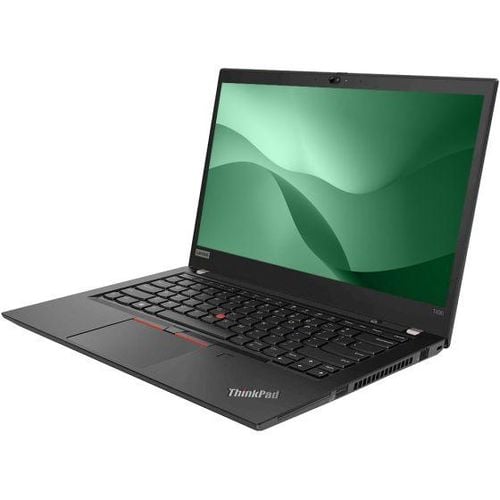 Close-up view of Refurbished Lenovo ThinkPad T490 Touchscreen Laptop - 14-inches FHD, 8th Gen Core i5, 8GB RAM, 256GB SSD, Windows 11 Pro - 6 Months Warranty (Black)