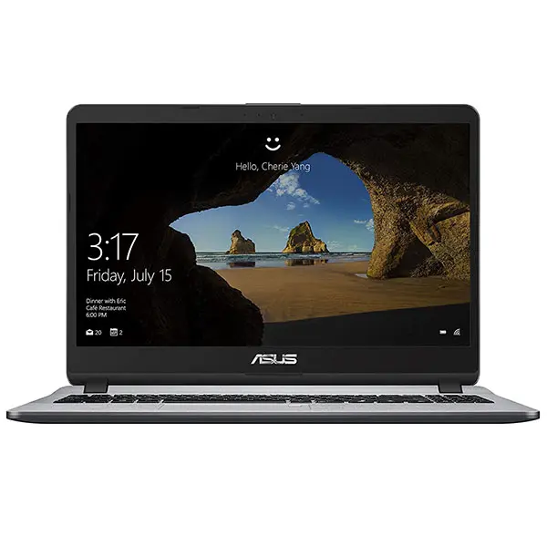 Close-up view of ASUS Vivobook UX407 – 15.6-inches HD Laptop (7th Gen Intel i3, 4GB RAM, 1TB HDD, Windows 10) – Bluetooth, WiFi, Webcam – Lightweight & Reliable