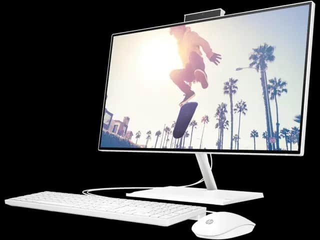 HP All-in-One 24-cb1023nh - Intel Core i5, 8GB RAM, 512GB SSD, 23.8-inch FHD Touch, MX450 GPU - Space-Saving Desktop PC - price sh. 94999 - alternate view