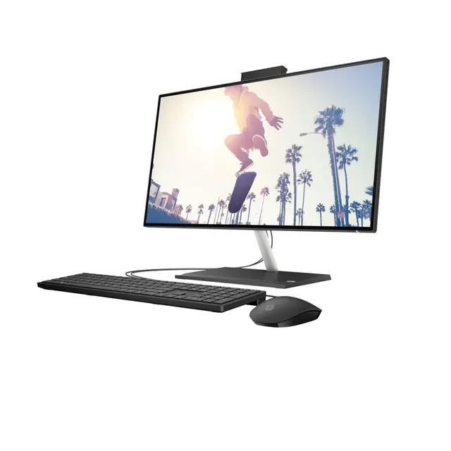HP All-in-One 24-cb1024nh PC | 23.8-inch FHD Touchscreen | Intel Core i5-1235U | 8GB RAM | 512GB SSD | FreeDOS | Jet Black - price sh. 127,999 - alternate view
